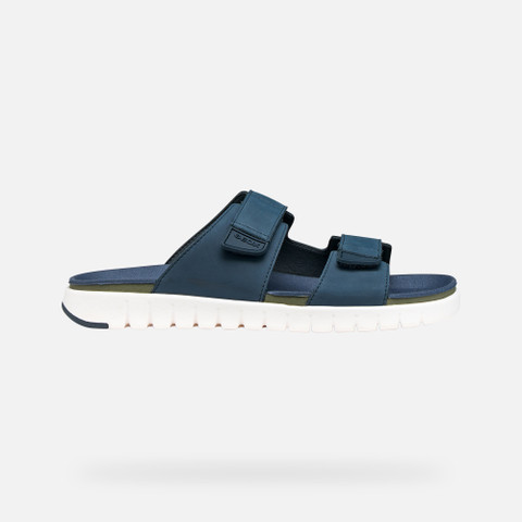 Slides shoes FLEXTRIDE S MAN Navy - image number 1 | GEOX