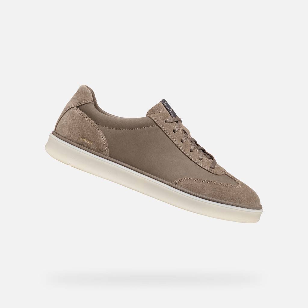 Leather sneakers SPHERICA ACTIF X4 MAN Dove Gray - image number 0 | GEOX