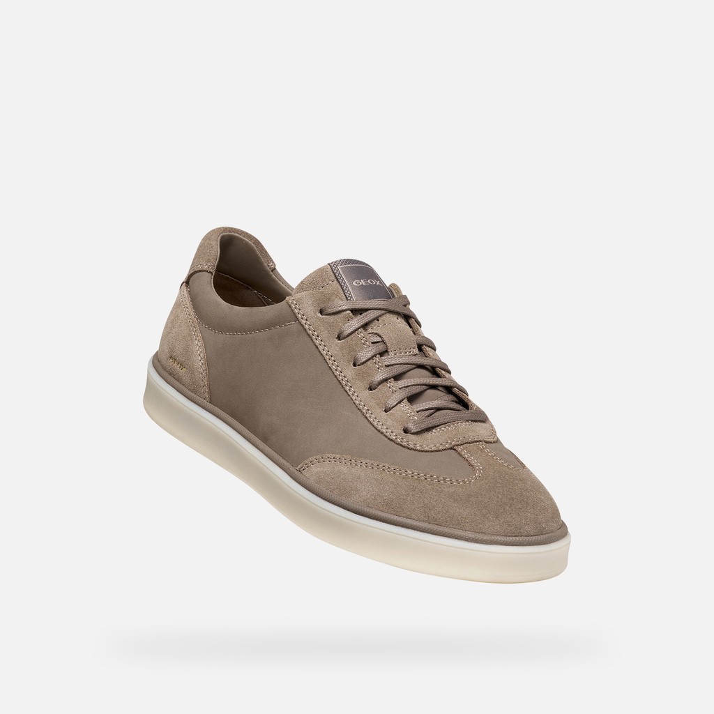 Leather sneakers SPHERICA ACTIF X4 MAN Dove Gray - image number 4 | GEOX