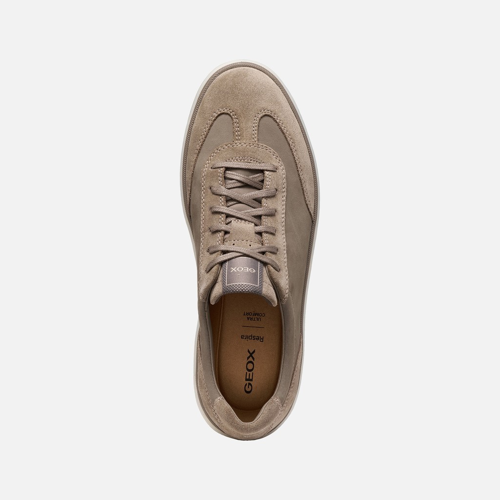 Leather sneakers SPHERICA ACTIF X4 MAN Dove Gray - image number 5 | GEOX
