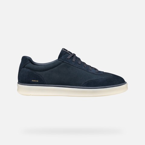 Leren sneakers SPHERICA ACTIF X4 HEREN Marineblauw - image number 1 | GEOX