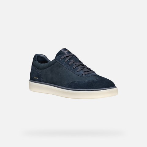 Leren sneakers SPHERICA ACTIF X4 HEREN Marineblauw - image number 2 | GEOX
