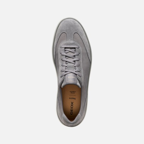 Leather sneakers SPHERICA ACTIF X4 MAN Dark stone - image number 5 | GEOX