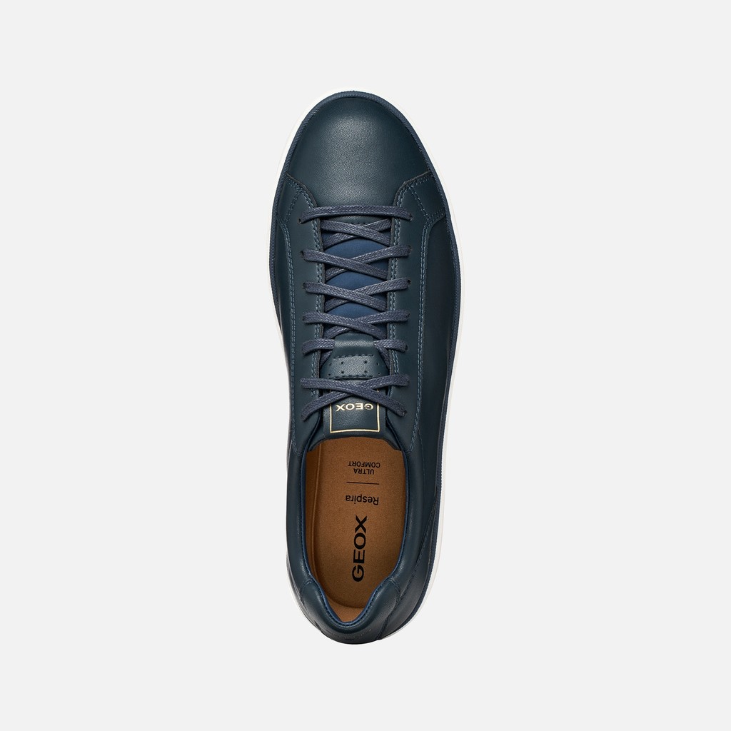 Leather sneakers SPHERICA ACTIF X4 MAN Navy - image number 6 | GEOX
