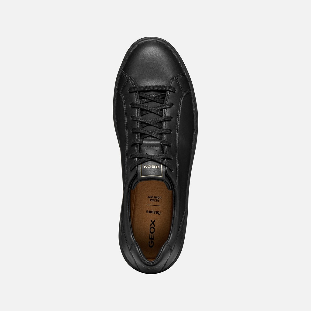Leather sneakers SPHERICA ACTIF X4 MAN Black - image number 6 | GEOX