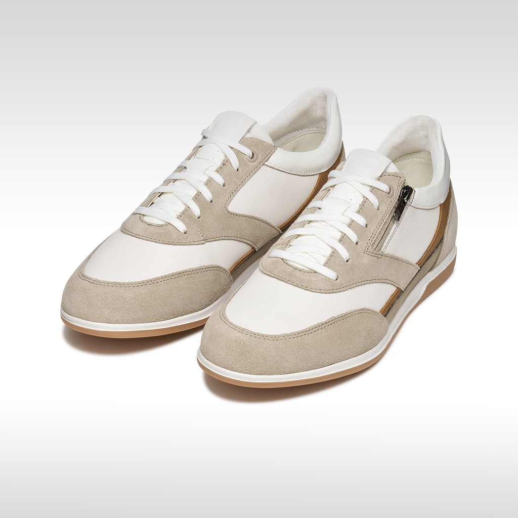 Low top sneakers RENAN MAN Sand/White - image number 2 | GEOX