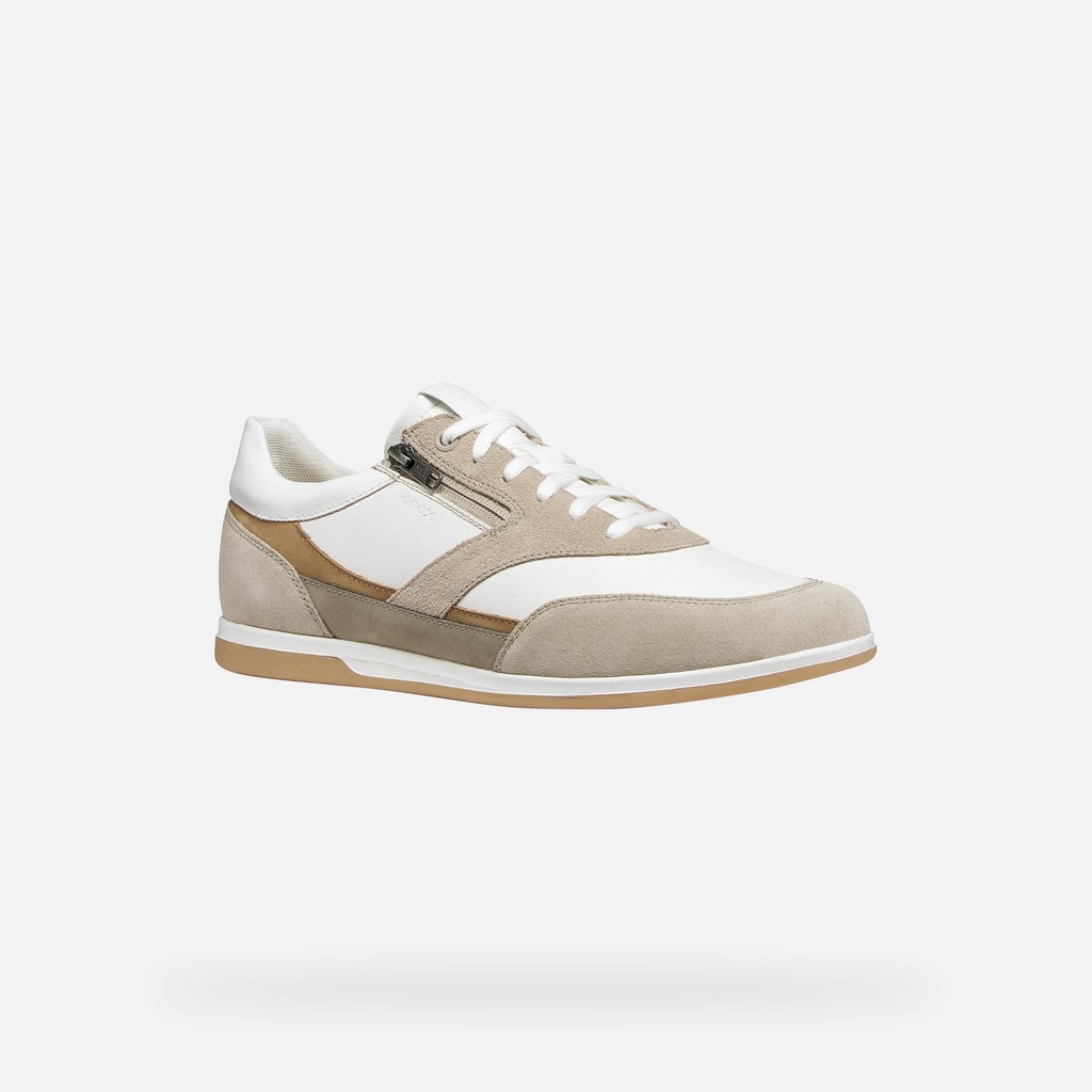Baskets basse RENAN HOMME Beige/Blanc - image number 2 | GEOX