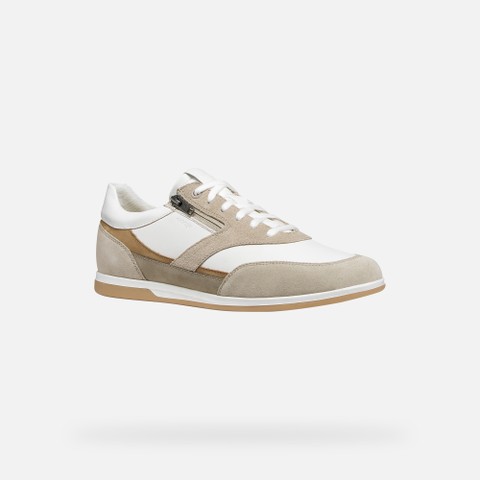 Baskets basse RENAN HOMME Beige/Blanc - image number 2 | GEOX