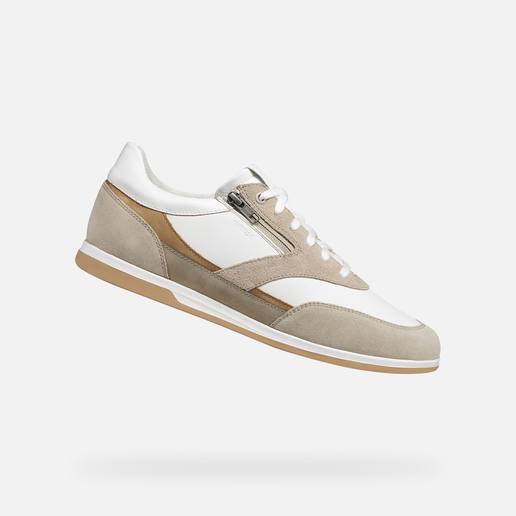 Baskets basse RENAN HOMME Beige/Blanc - image number 0 | GEOX