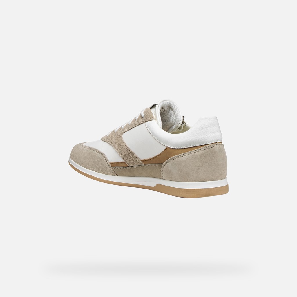 Baskets basse RENAN HOMME Beige/Blanc - image number 3 | GEOX