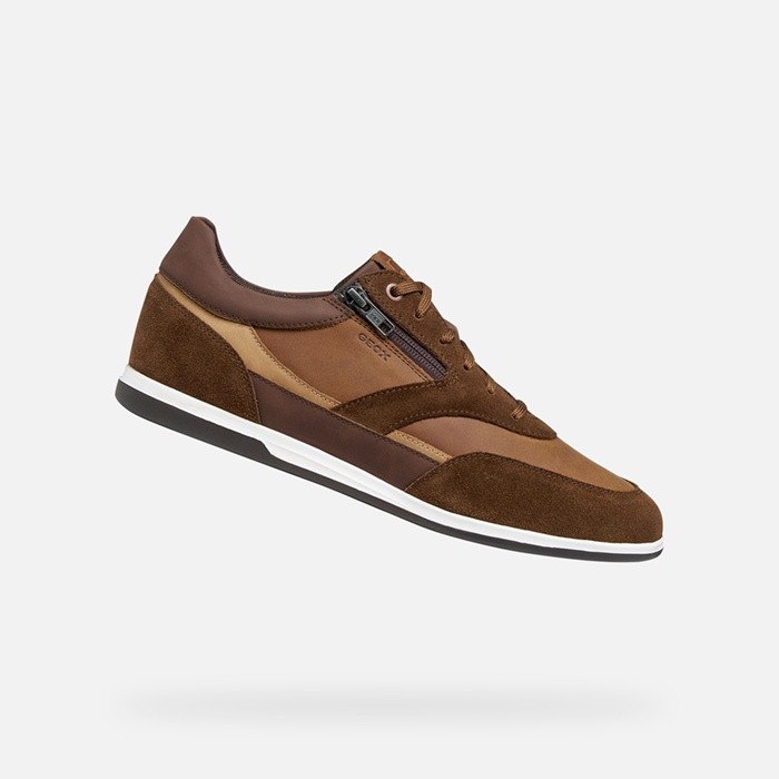 Baskets basse RENAN HOMME Cognac/Marron | GEOX