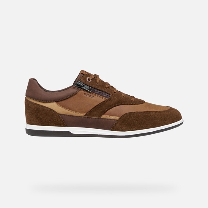 Baskets basse RENAN HOMME Cognac/Marron | GEOX