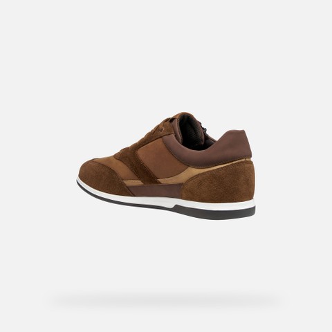 Low top sneakers RENAN MAN Cognac/Toffee - image number 3 | GEOX