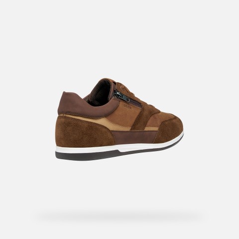 Low top sneakers RENAN MAN Cognac/Toffee - image number 4 | GEOX