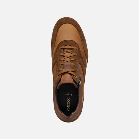 Low top sneakers RENAN MAN Cognac/Toffee - image number 5 | GEOX
