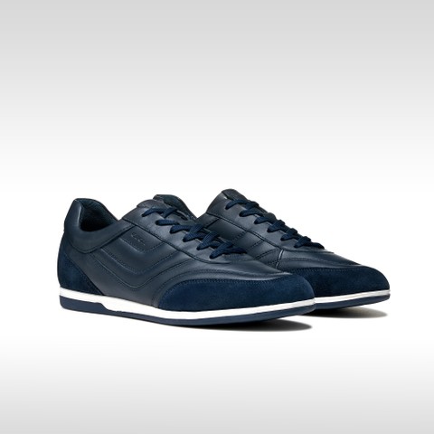 Low top sneakers RENAN MAN Navy - image number 2 | GEOX