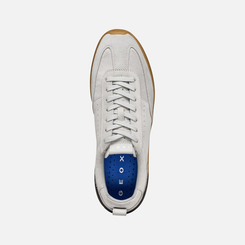 Leather sneakers GXRN-02 MAN Grey - image number 6 | GEOX