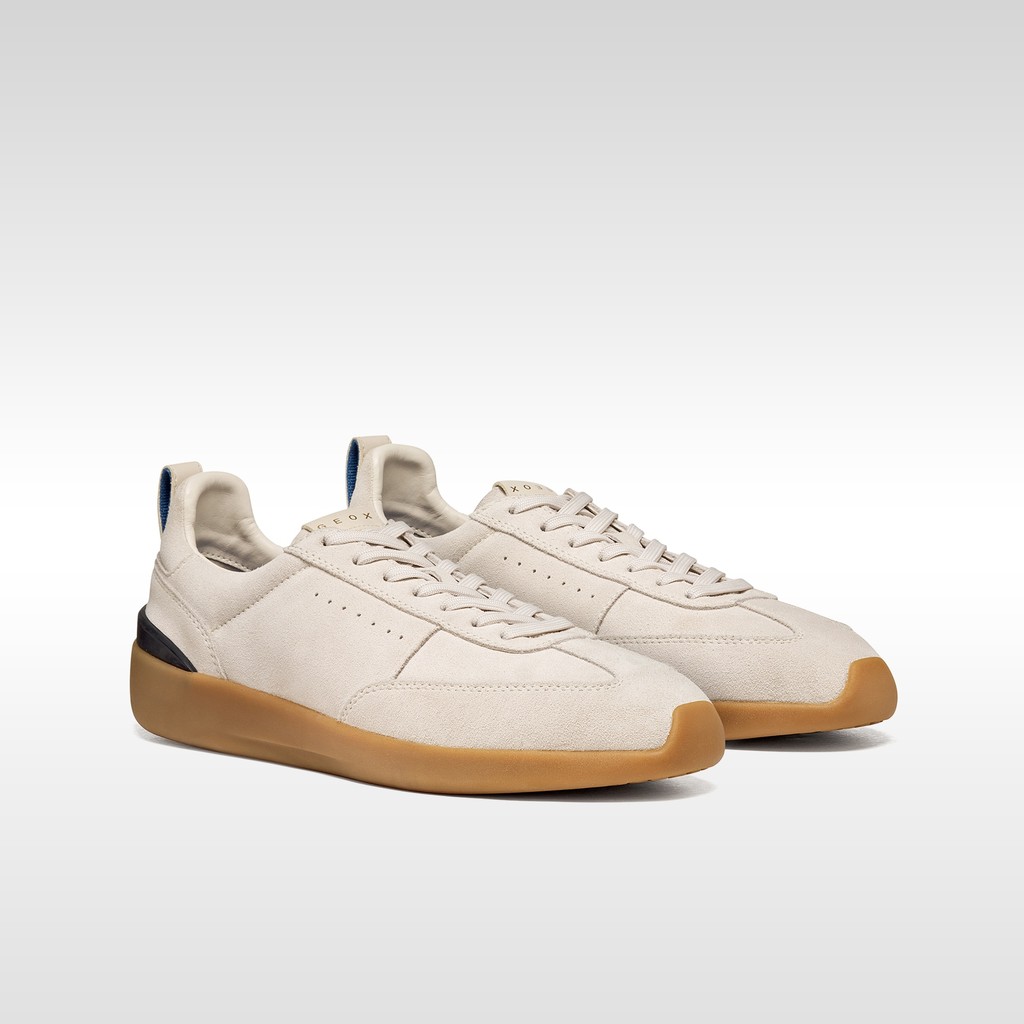 Leather sneakers GXRN-02 MAN Ivory - image number 7 | GEOX