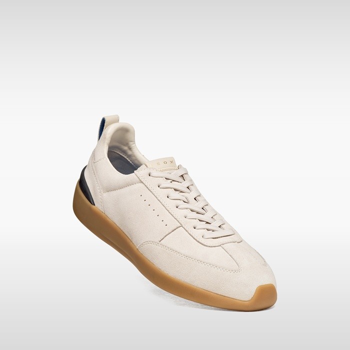Leather sneakers GXRN-02 MAN Ivory | GEOX