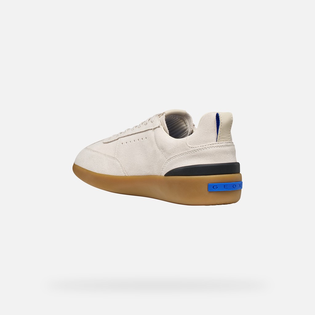 Leather sneakers GXRN-02 MAN Ivory - image number 3 | GEOX