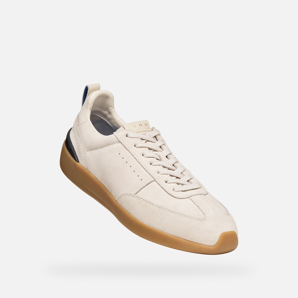 Leather sneakers GXRN-02 MAN Ivory - image number 4 | GEOX