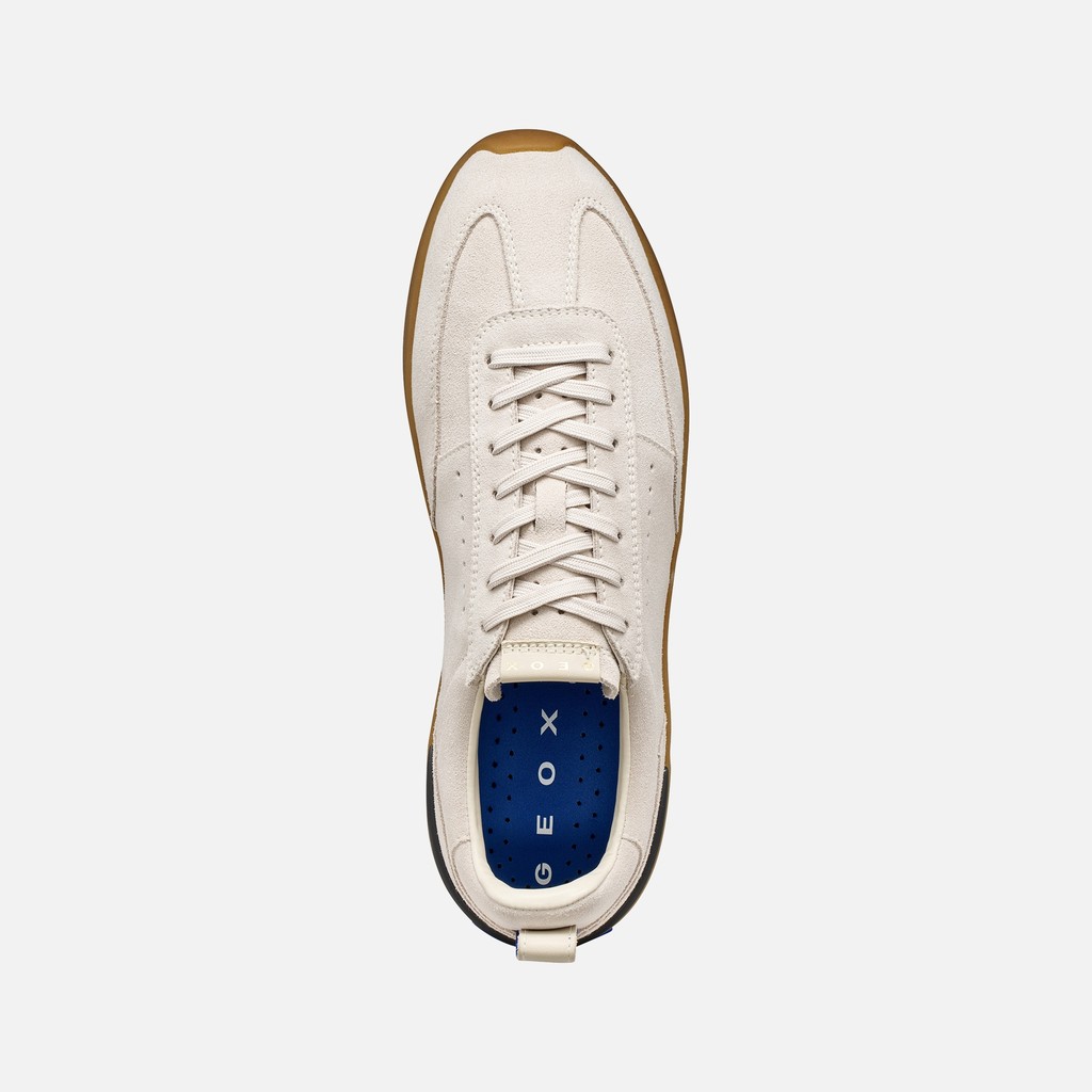 Leather sneakers GXRN-02 MAN Ivory - image number 5 | GEOX
