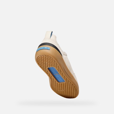 Leather sneakers GXRN-02 MAN Ivory - image number 8 | GEOX