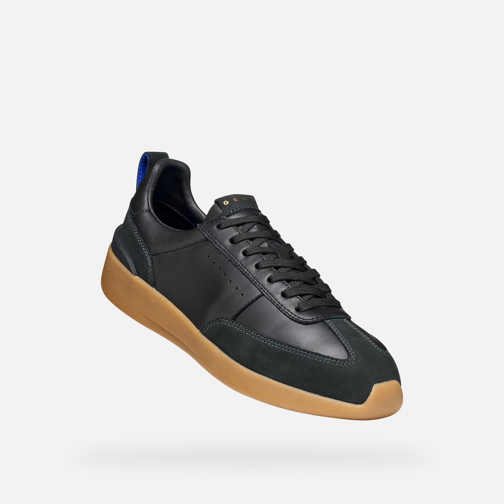 Leather sneakers GXRN-02 MAN Black/Anthracite - image number 4 | GEOX