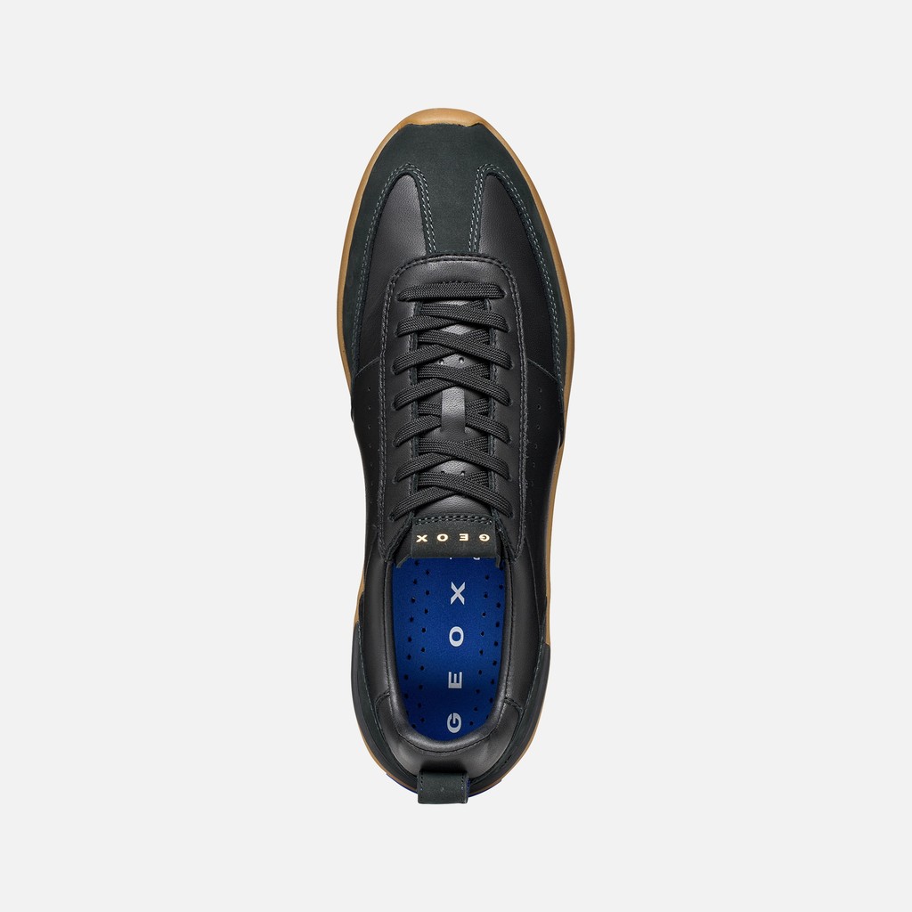 Leather sneakers GXRN-02 MAN Black/Anthracite - image number 5 | GEOX