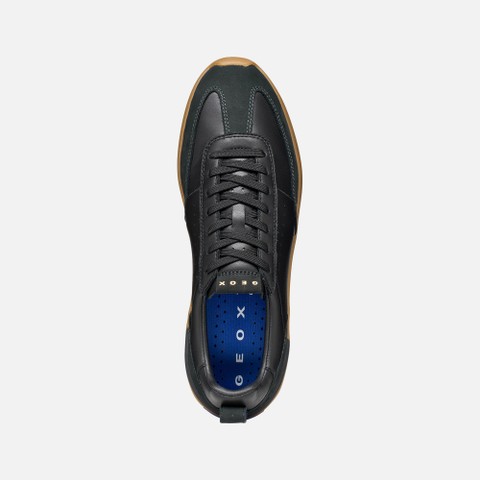 Leather sneakers GXRN-02 MAN Black/Anthracite - image number 5 | GEOX