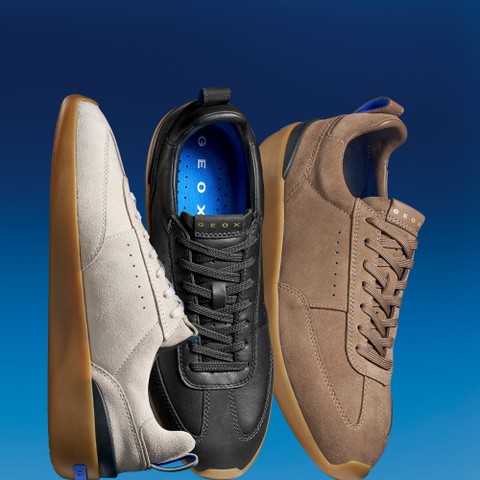 Leather sneakers GXRN-02 MAN Black/Anthracite - image number 9 | GEOX