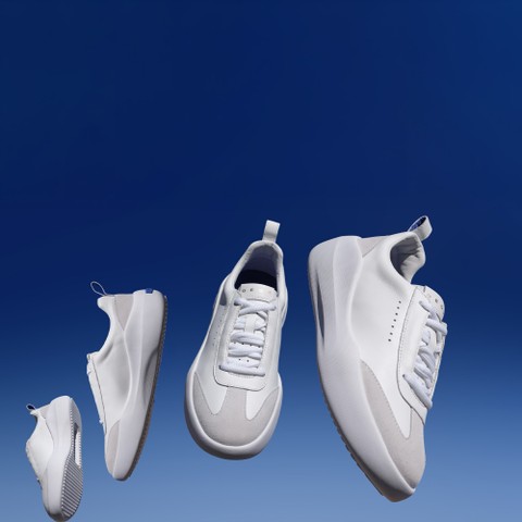 Baskets basse GXCP-02 HOMME Blanc/Blanc cass&eacute; - image number 2 | GEOX