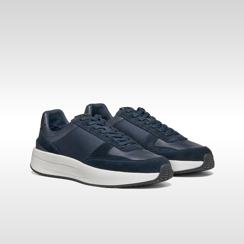 Leather sneakers GXRN-01 MAN Navy - image number 7 | GEOX