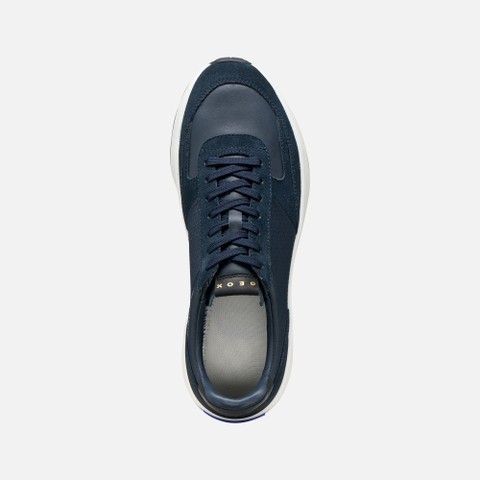 Zapatillas de piel GXRN-01 HOMBRE Azul marino - image number 5 | GEOX
