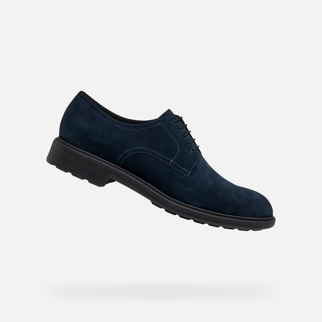 Wildlederschuhe WALK PLEASURE B HERR Marineblau - image number 0 | GEOX
