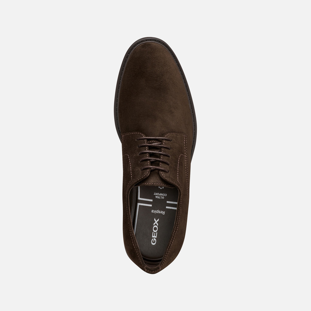 Suede shoes WALK PLEASURE B MAN Dark Brown - image number 5 | GEOX