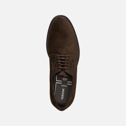 Suede shoes WALK PLEASURE B MAN Dark Brown - image number 5 | GEOX