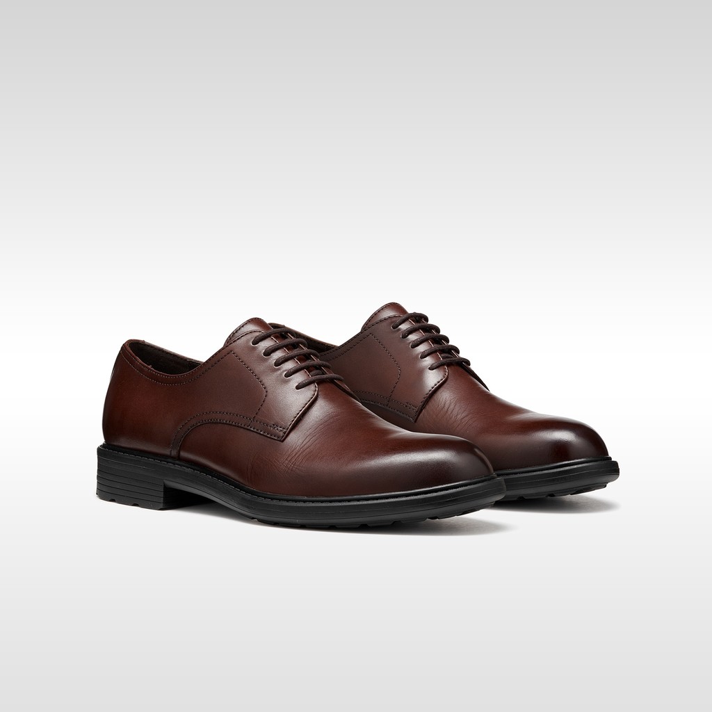 Lace up dress shoes WALK PLEASURE B MAN Coffee - image number 7 | GEOX
