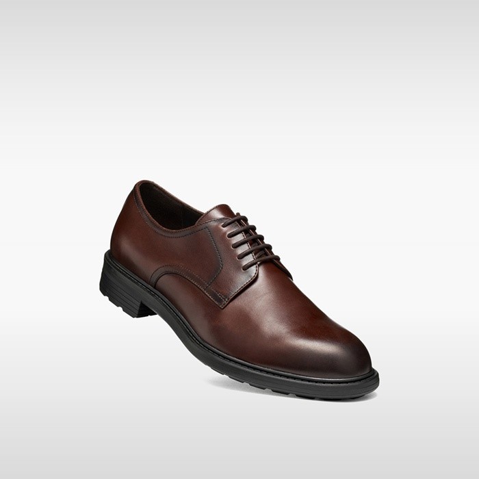 Lace up dress shoes WALK PLEASURE B MAN Coffee | GEOX