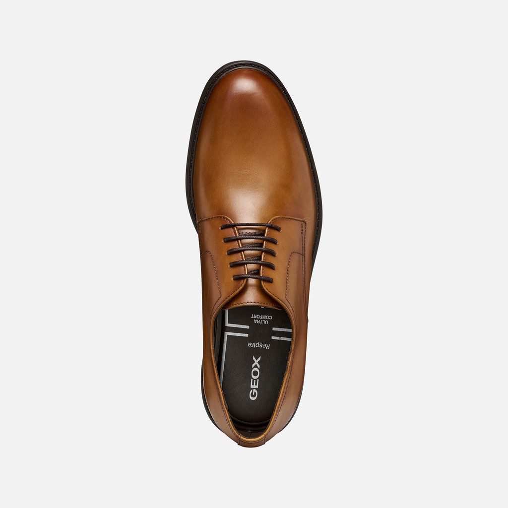 Leather shoes WALK PLEASURE B MAN Cognac - image number 5 | GEOX