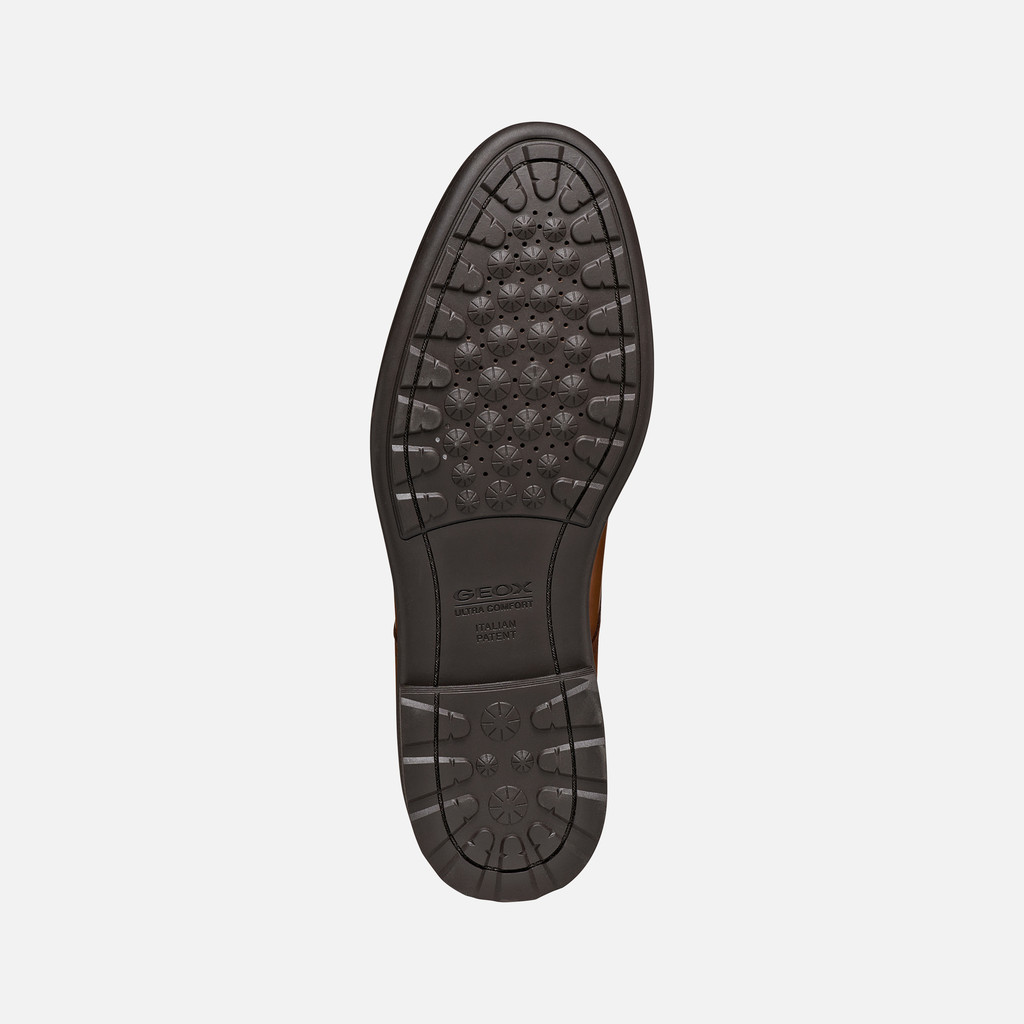 Leather shoes WALK PLEASURE B MAN Cognac - image number 6 | GEOX