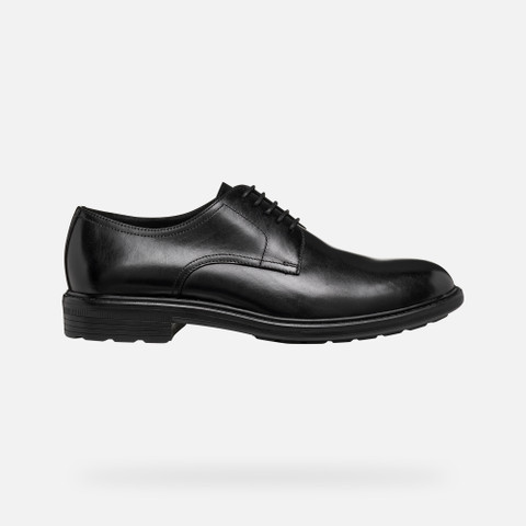 Leather shoes WALK PLEASURE B MAN Black - image number 1 | GEOX