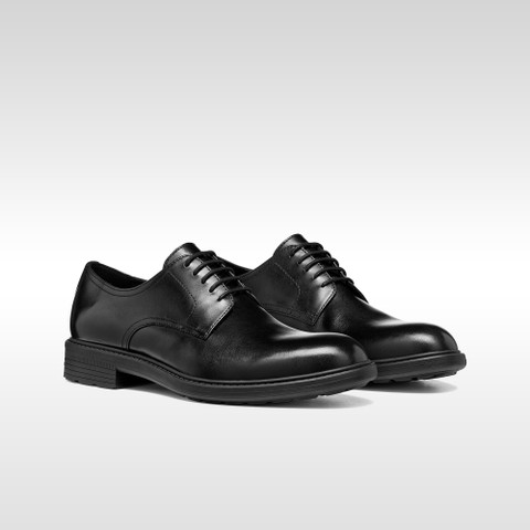 Leather shoes WALK PLEASURE B MAN Black - image number 2 | GEOX