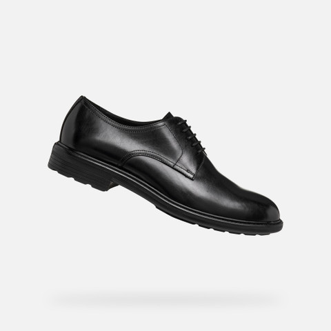 Leather shoes WALK PLEASURE B MAN Black | GEOX