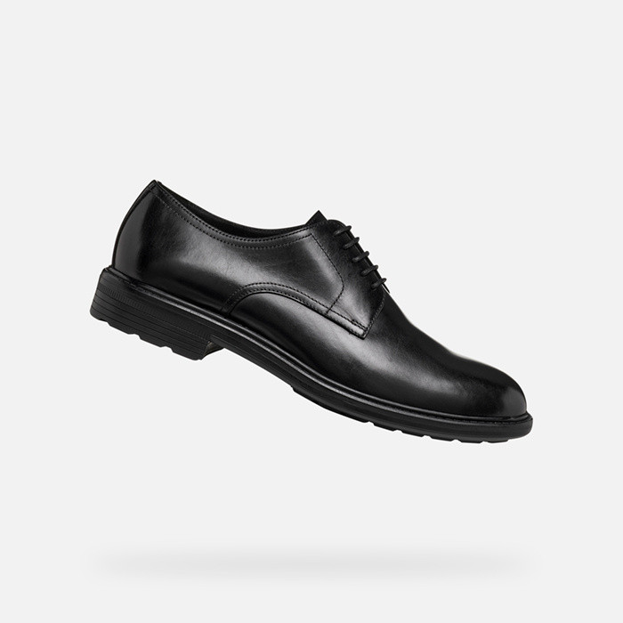 Leather shoes WALK PLEASURE B MAN Black | GEOX