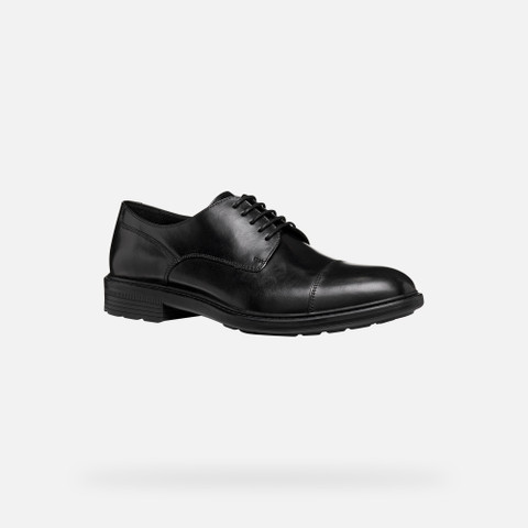 Leather shoes WALK PLEASURE B MAN Black - image number 2 | GEOX