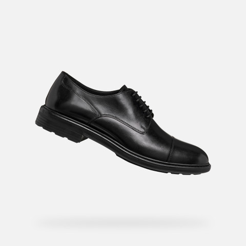 Leather shoes WALK PLEASURE B MAN Black | GEOX