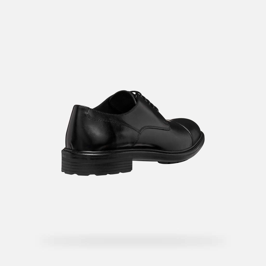 Leather shoes WALK PLEASURE B MAN Black - image number 4 | GEOX