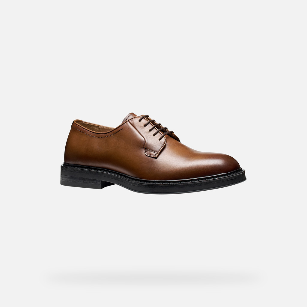 Chaussures en cuir CAPITALE HOMME Marron clair - image number 2 | GEOX