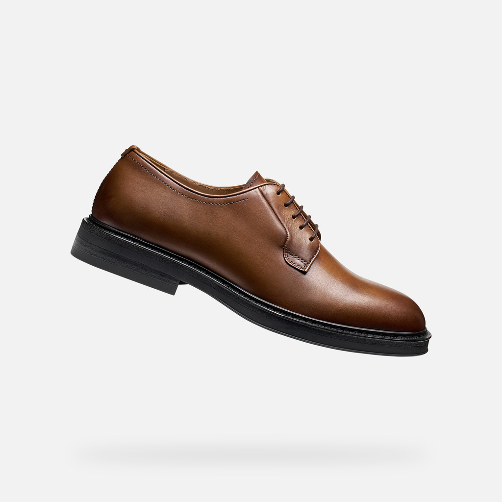 Chaussures en cuir CAPITALE HOMME Marron clair - image number 0 | GEOX